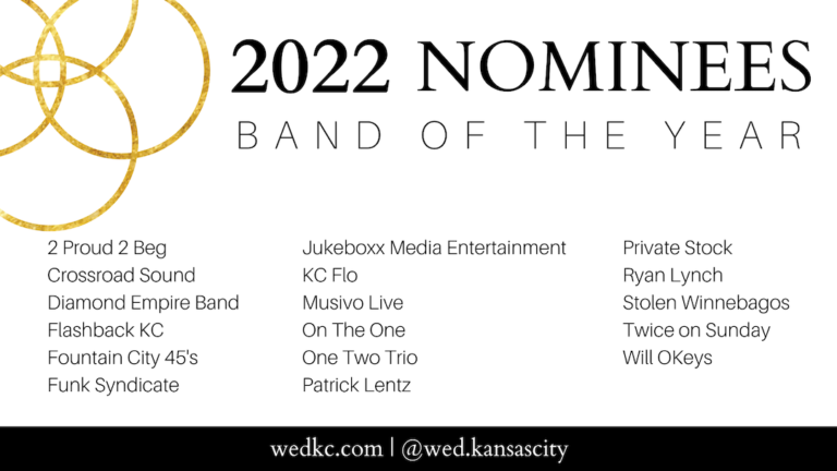 2022 Kansas City Wedding Vendor Choice Awards Nominees - Band