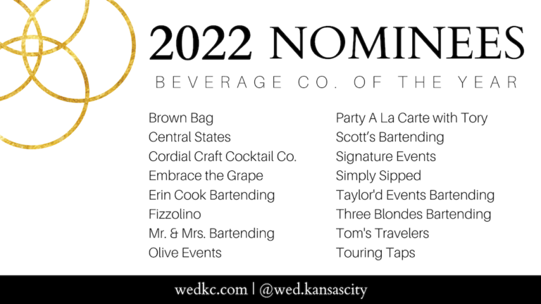 2022 Kansas City Wedding Vendor Choice Awards Nominees - Beverage