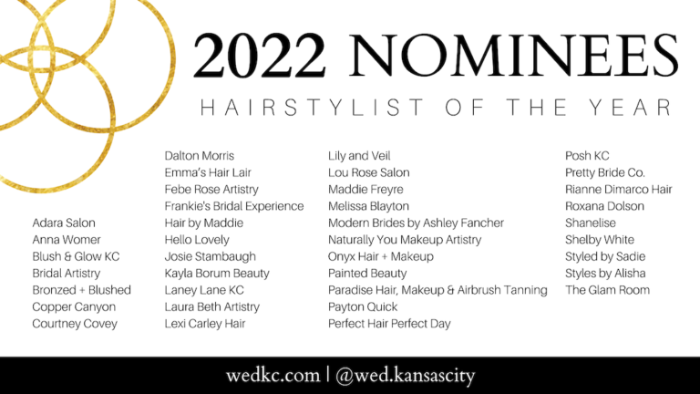 2022 Kansas City Wedding Vendor Choice Awards Nominees - Hairstylist