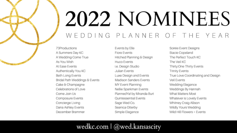 2022 Kansas City Wedding Vendor Choice Awards Nominees - Planner