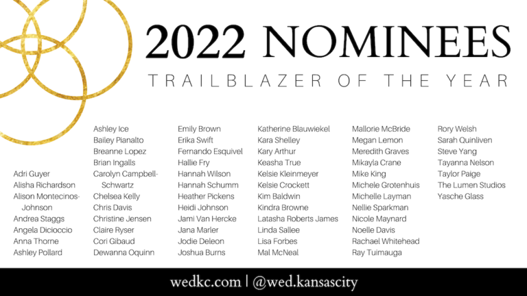 2022 Kansas City Wedding Vendor Choice Awards Nominees - Trailblazer