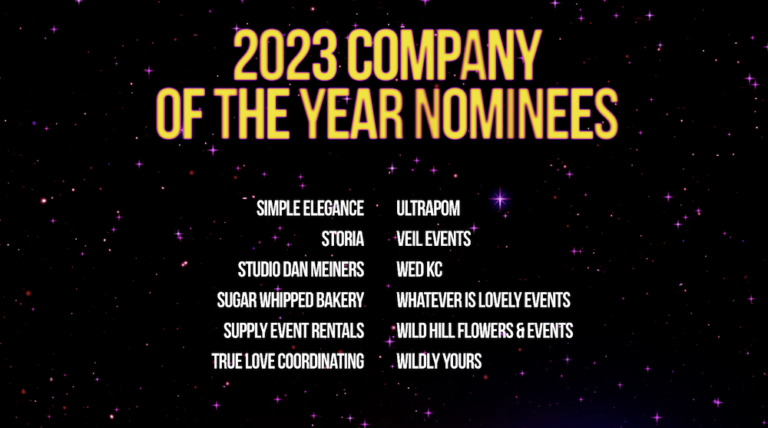 2023 Kansas City Wedding Vendor Choice Awards by Wed KC Nominees Company 3