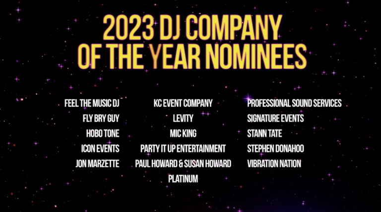 2023 Kansas City Wedding Vendor Choice Awards by Wed KC Nominees DJ Company 2