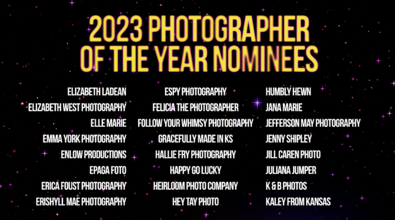 2023 Kansas City Wedding Vendor Choice Awards by Wed KC Nominees Photographer 2