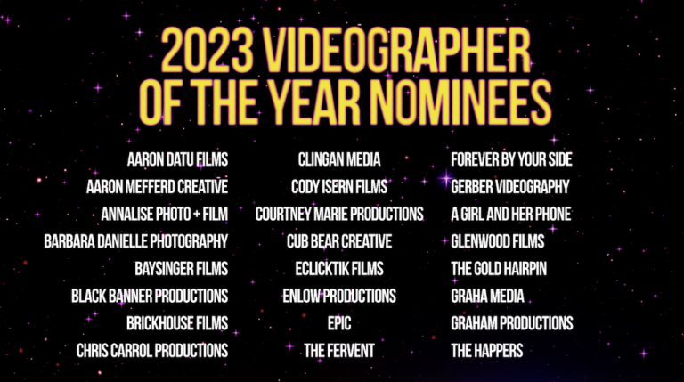 2023 Kansas City Wedding Vendor Choice Awards by Wed KC Nominees Videographer