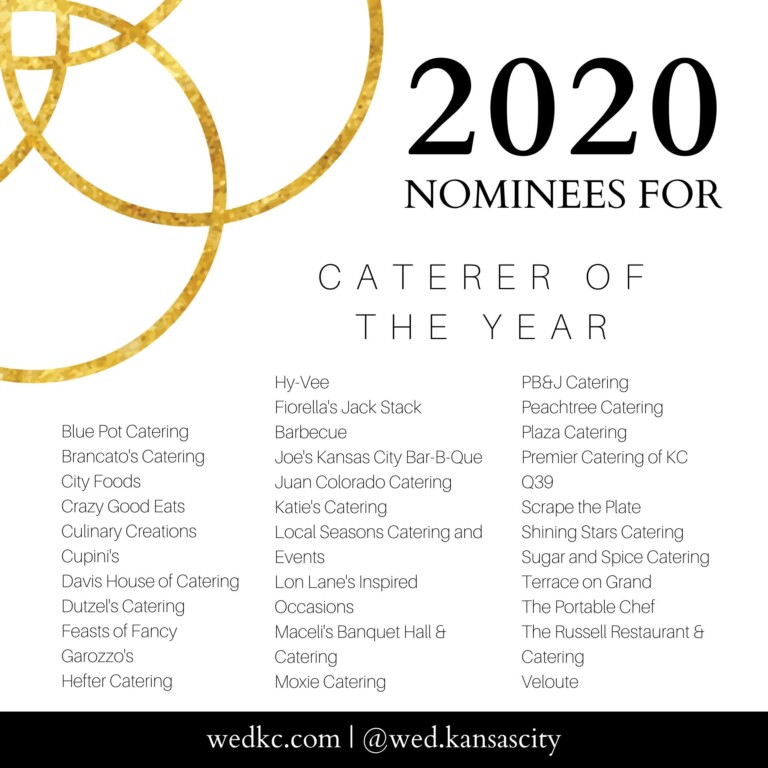 Kansas City Wedding Vendor Choice Awards 2020 Nominees - Caterer