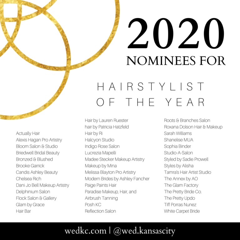 Kansas City Wedding Vendor Choice Awards 2020 Nominees - Hairstylist