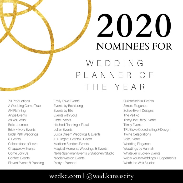 Kansas City Wedding Vendor Choice Awards 2020 Nominees - Planner