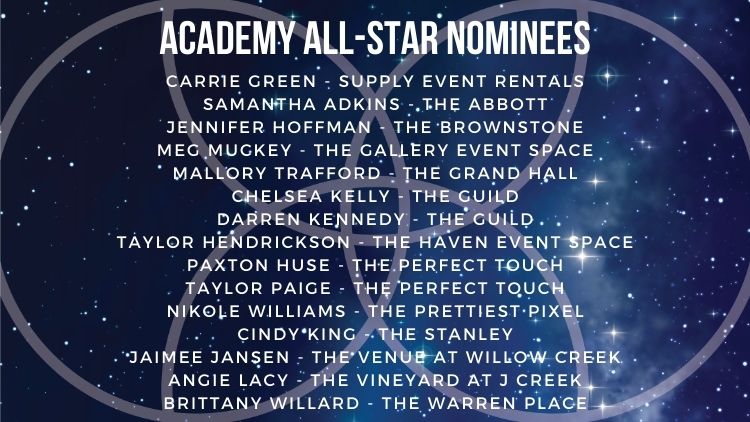 Kansas City Wedding Vendor Choice Awards 2024 Nominees Academy All Star 4