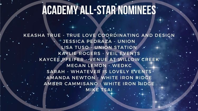 Kansas City Wedding Vendor Choice Awards 2024 Nominees Academy All Star 5