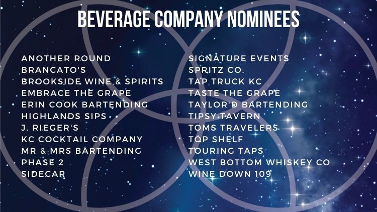 Kansas City Wedding Vendor Choice Awards 2024 Nominees Beverage Company