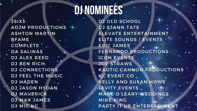Kansas City Wedding Vendor Choice Awards 2024 Nominees DJ