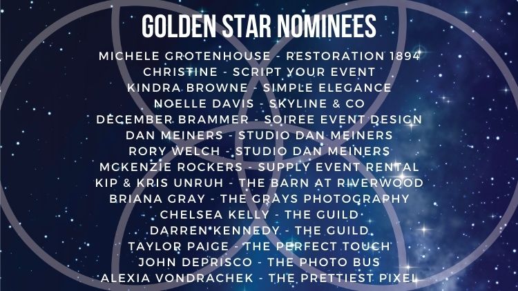 Kansas City Wedding Vendor Choice Awards 2024 Nominees Golden Star 4