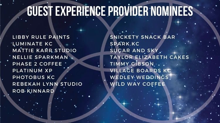 Kansas City Wedding Vendor Choice Awards 2024 Nominees Guest Experience Provider 2