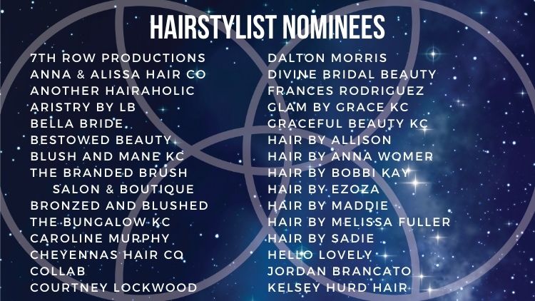 Kansas City Wedding Vendor Choice Awards 2024 Nominees Hairstylist