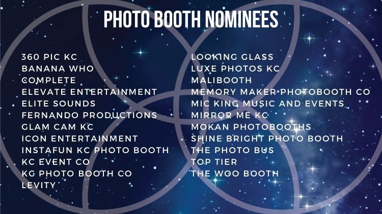 Kansas City Wedding Vendor Choice Awards 2024 Nominees Photo Booth