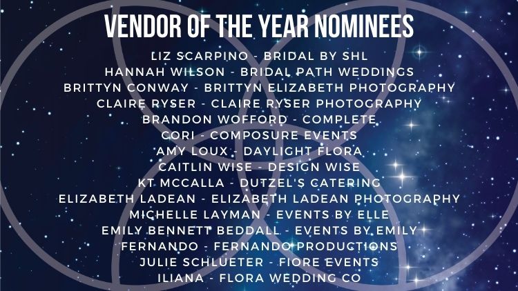 Kansas City Wedding Vendor Choice Awards 2024 Nominees Vendor of the Year 2