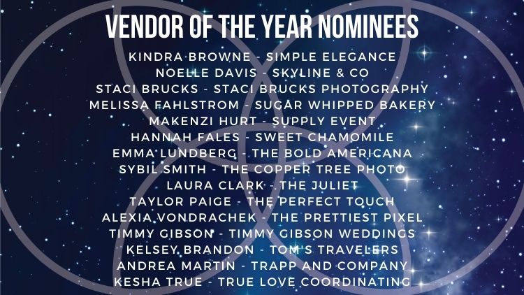Kansas City Wedding Vendor Choice Awards 2024 Nominees Vendor of the Year 5