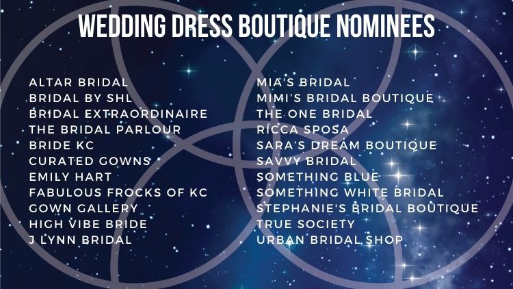 Kansas City Wedding Vendor Choice Awards 2024 Nominees Wedding Dress Boutique